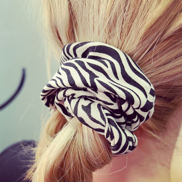 Ελαστική κορδέλα μαλλιών zebra - animal print, γυναικεία, λαστιχάκι, δώρα για γυναίκες, κορδέλες μαλλιών - 4