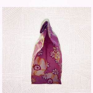 Lunch bag floral ροζ - κορίτσι, φλοράλ, χειρός, δώρα για γυναίκες - 2