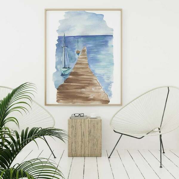 Σετ 3 εκτυπώσιμων | Θαλασσινό Τοπίο | 3 Μεγέθη - διακόσμηση, αφίσες, διακόσμηση σαλονιού - 3