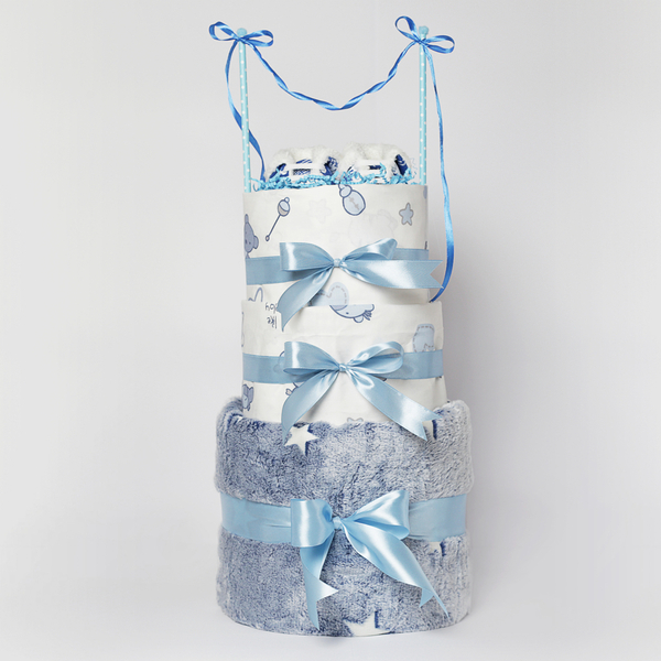 Diaper Cake All Stars Blue - αγόρι, σετ δώρου, diaper cake