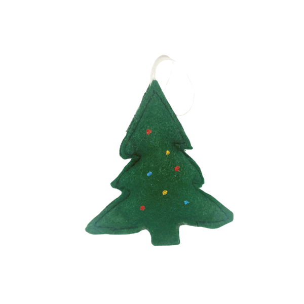 Χριστουγεννιάτικο στολίδι από τσόχα- Χριστουγεννιάτικο Δέντρο Glitter - ύφασμα, χριστουγεννιάτικο, στολίδια, δέντρο