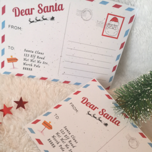 Χριστουγεννιάτικη Κάρτα (Καρτ Ποστάλ) - Γράμμα στον Άγιο Βασίλη - χαρτί, χριστουγεννιάτικο, χριστουγεννιάτικα δώρα, άγιος βασίλης, ευχετήριες κάρτες - 3