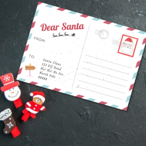 Χριστουγεννιάτικη Κάρτα (Καρτ Ποστάλ) - Γράμμα στον Άγιο Βασίλη - χαρτί, χριστουγεννιάτικο, χριστουγεννιάτικα δώρα, άγιος βασίλης, ευχετήριες κάρτες - 4