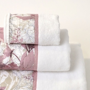 Σετ χειροποίητες πετσέτες «Sweet Floral» 3 τμχ - δώρα γάμου, πετσέτες, προσωποποιημένα - 4