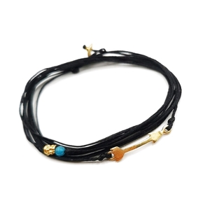 Arrow bracelet, βραχιολι με βέλος από ασήμι 925 - ημιπολύτιμες πέτρες, επιχρυσωμένα, ασήμι 925, πολύσειρα, χεριού