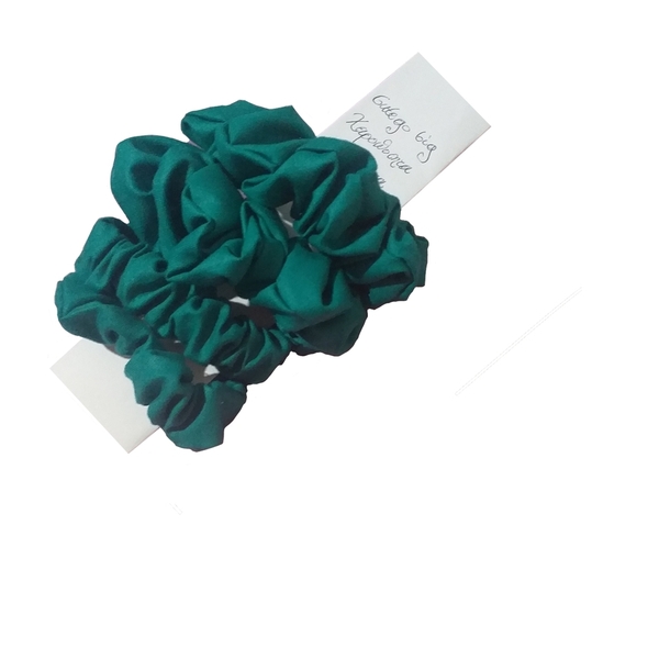 Gift bag 4 scrunchies - ύφασμα, γυναικεία, δώρα για γυναίκες, λαστιχάκια μαλλιών