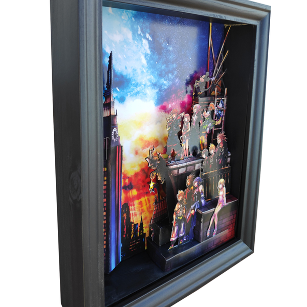 Kingdom Hearts 3D Diorama,20x25x5,από παχύ χαρτί υψηλής ποιότητας. - πίνακες & κάδρα - 5