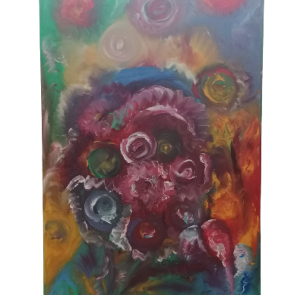 Energy painting, 30×60,oil colors, kanvas