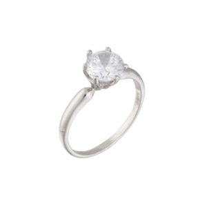 Vintage δαχτυλίδι αρραβώνων από λευκό ζαφείρι με τεχνητό διαμάντι - ημιπολύτιμες πέτρες, βεράκια, σταθερά, επάργυρα, για γάμο