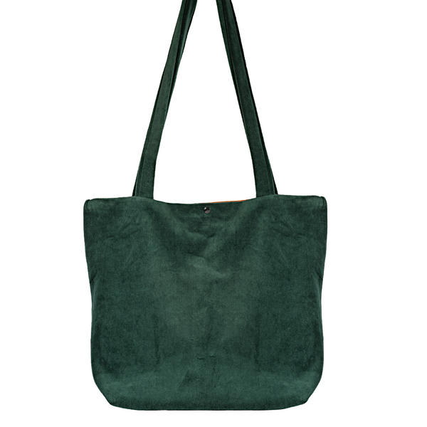 Βελούδινη τσάντα shopper tote - ύφασμα, all day, χειρός, tote - 2