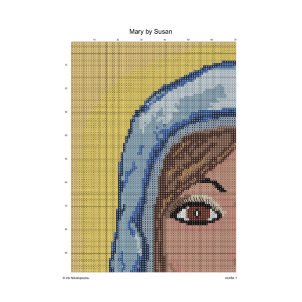 PDF (εκτυπώσιμο) σχέδιο για κέντημα "Mary by Susan" - DIY - 2