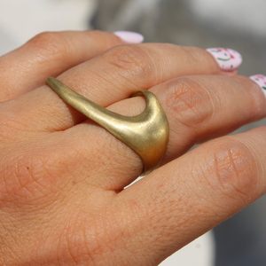 Διπλό δαχτυλίδι από ορείχαλκο - ορείχαλκος, αυξομειούμενα - 5