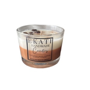 Latte vanilla nuts coffee χειροποίητο κερι -200ml - αρωματικά κεριά, φυτικό