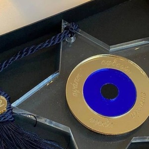 Γούρι αστέρι απο διάφανο πλέξι - αστέρι, plexi glass, γούρια - 3