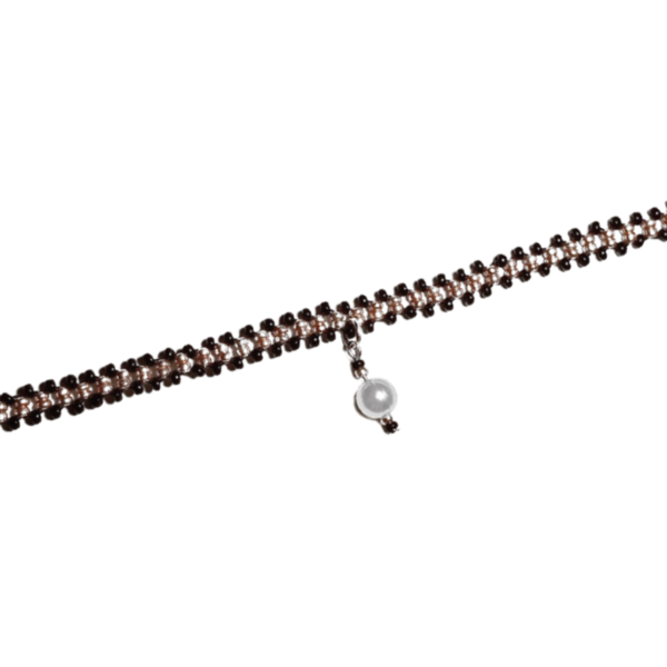 Κολιε-Choker με Seed Beads και Πέρλα - τσόκερ, χάντρες, κοντά, πέρλες, seed beads