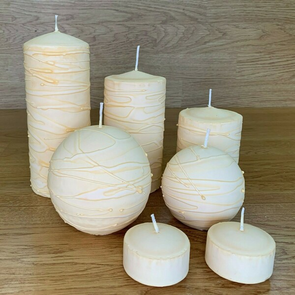 Αρωματικό κερί με άρωμα ΒΑΝΙΛΙΑ- - δώρο, χειροποίητα, αρωματικά κεριά, διακοσμητικά, κεριά - 4