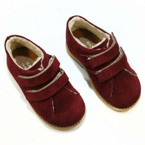 Καστόρινα παιδικά ανατομικά παπούτσια με εσωτερική επένδυση από γουνιτσα - κορίτσι