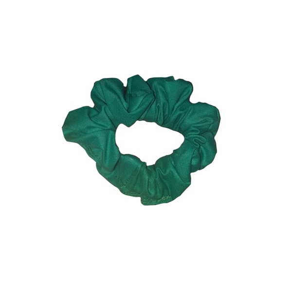 Medium scrunchie green πράσινα λαστιχακια μαλλιών - ύφασμα, κορίτσι, για τα μαλλιά, λαστιχάκια μαλλιών - 2