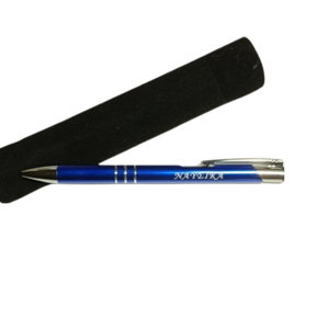 Στυλό μεταλλικό μπλέ με θήκη ονομαστικό - αξεσουάρ γραφείου - 2