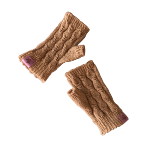 γάντια χωρίς δάχτυλα Kelly με 3 πλεξούδες στην μπροστινή πλευρά,14,5 x 6,5 εκ - ακρυλικό
