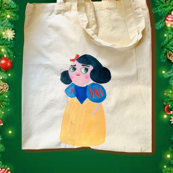Α different Snow White shopping bag - ύφασμα, ώμου, all day, πάνινες τσάντες, φθηνές