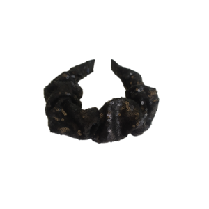 Γυναικεία μαύρη στέκα scrunchie με παγιέτες - γυναικεία, κορίτσι, για τα μαλλιά, στέκες - 2