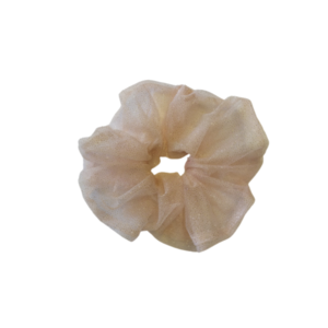 Τούλινο XL scrunchie σε ροζ σομόν χρώμα - γυναικεία, λαστιχάκια μαλλιών