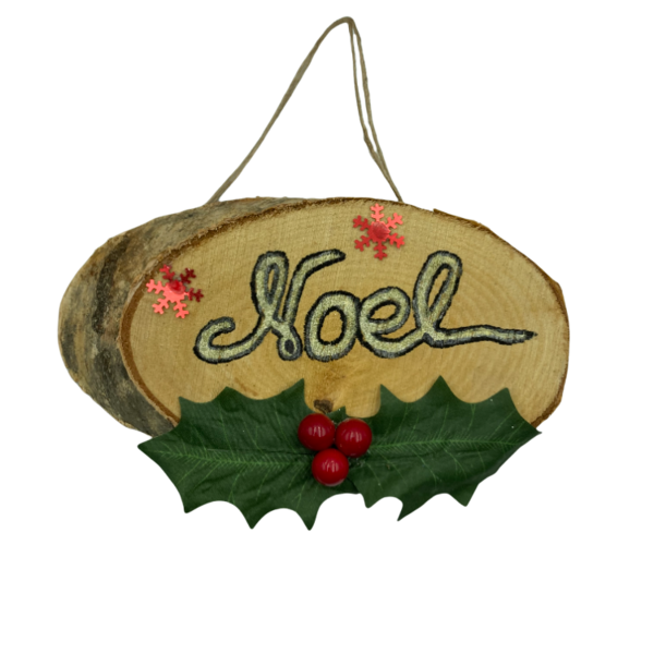 Χριστουγεννιατικο διακοσμητικο καδρακι NOEL σε φετα ξυλου διαστ. 18x10 εκατ - διακοσμητικό, ξύλο, διακοσμητικά, χριστουγεννιάτικα δώρα
