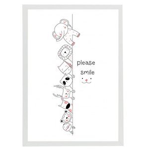 Καδράκι Please Smile Σε Πλαστική 21x30cm - πίνακες & κάδρα, αφίσες, κορνίζες
