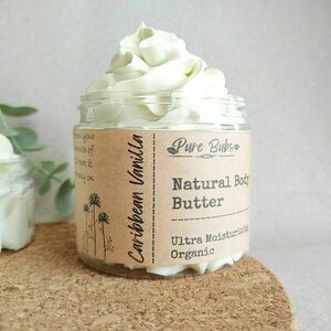 Caribbean Vanilla Organic Body Butter - δώρο, χειροποίητα - 4