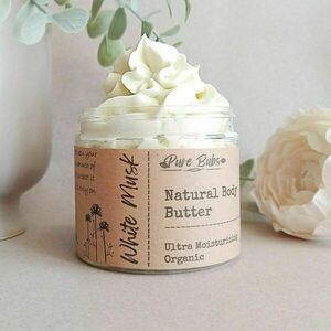 White Musk Organic Body Butter - δώρο, χειροποίητα, κρέμες σώματος - 2