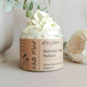 White Musk Organic Body Butter - δώρο, χειροποίητα - 2