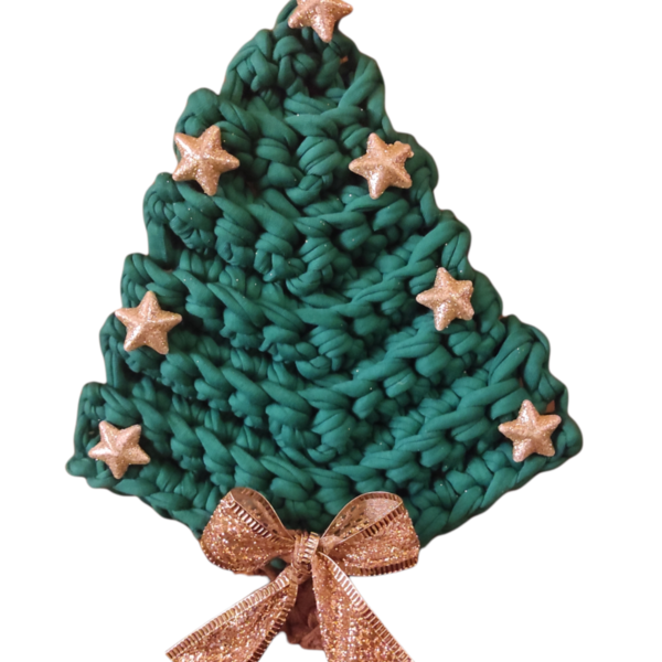 Δεντράκι χριστουγεννιάτικο με αστεράκια - νήμα, διακοσμητικά, δέντρο