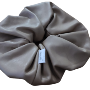 Scrunchies από δερματίνη μεγάλο, 16εκ - λαστιχάκια μαλλιών