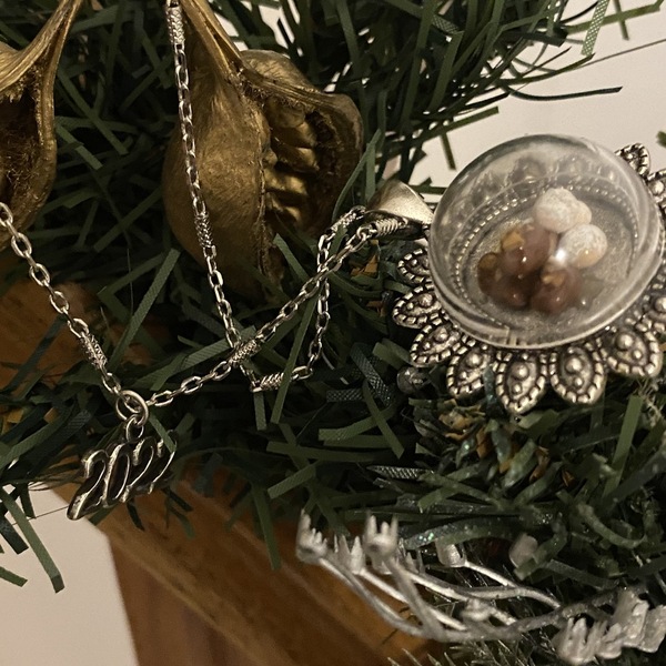 Κολιέ μακρύ Xmas Μελομακάρονα & Κουραμπιέδες από πηλό - charms, επάργυρα, πηλός, μακριά, χριστουγεννιάτικα δώρα - 4