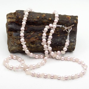 "Princess" - Κολιέ μακρύ ροζάριο με πέρλες, ημιπολύτιμες πέτρες και γυάλινες χάντρες - ημιπολύτιμες πέτρες, χάντρες, μακριά, ροζάριο, πέρλες - 2