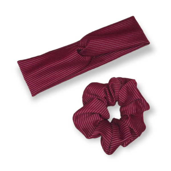 Headband ~ Scrunchie festive set - λαστιχάκι, χειροποίητα, headbands