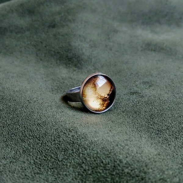 "Πλούτωνας" - Δαχτυλίδι Πλανήτης 16cm (Ατσάλι) - ατσάλι, αυξομειούμενα, φθηνά - 2