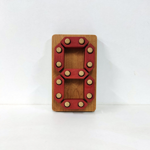 "7 Segment" Ξύλινο παιχνίδι αριθμών με τουβλάκια - 16εκ * 10εκ*4εκ - ξύλινα παιχνίδια