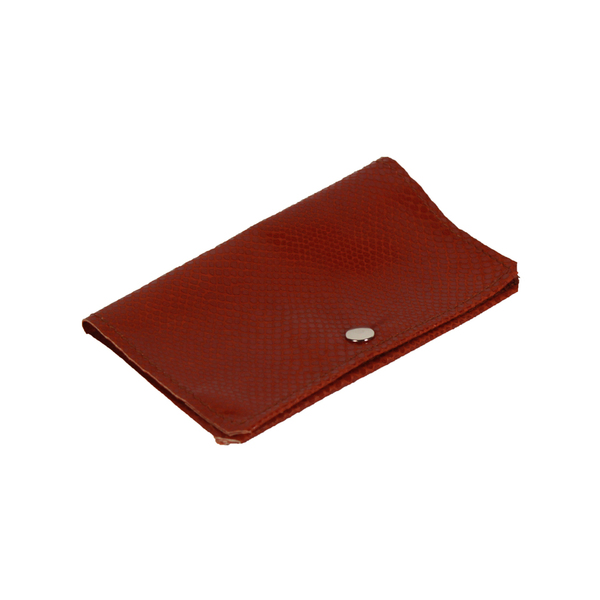 Πορτοφόλι φάκελος με δέρμα χειροποίητο κόκκινο ανάγλυφο - δέρμα, πορτοφόλια