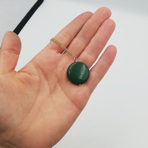 Μενταγιόν με πράσινο χαουλίτη - ημιπολύτιμες πέτρες, κοντά, φθηνά, μενταγιόν - 4