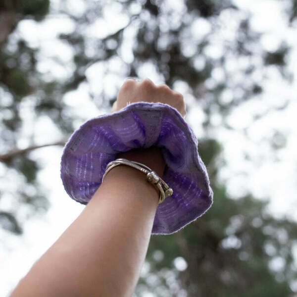 Scrunchies Purple - λαστιχάκια μαλλιών - 4