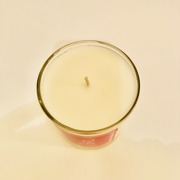 Αρωματικό κερί σόγιας με άρωμα παιδική πούδρα (baby powder), 200 γρ. - αρωματικά κεριά - 2