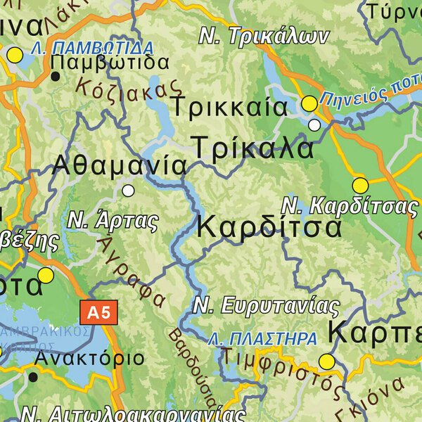 Χάρτης Ελλάδας πόστερ μέγεθος 100Χ70 cm - διακόσμηση, αφίσες - 2