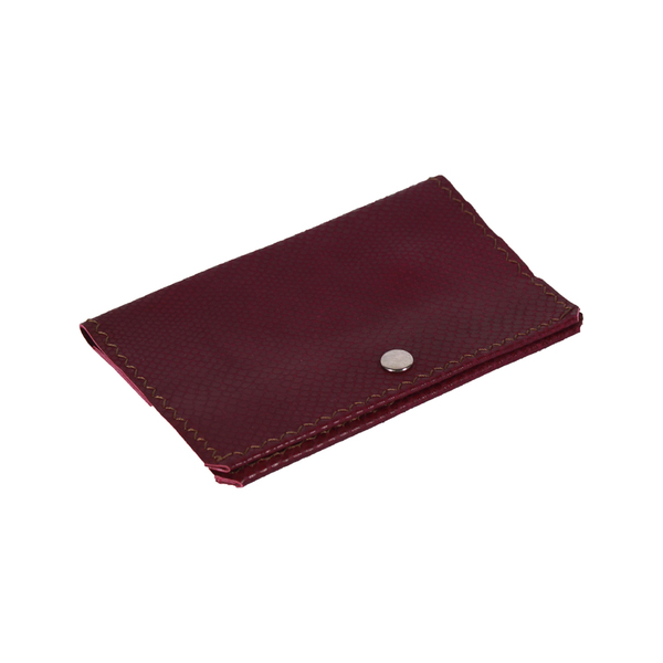 Πορτοφόλι φάκελος με δέρμα χειροποίητο Μωβ ανάγλυφο - δέρμα, ύφασμα, πορτοφόλια