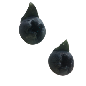 χειροποιητα blueberry frosted σκουλαρικια μινιατουρες(πολυμερικου πηλου) - πηλός, καρφωτά, μικρά, καρφάκι