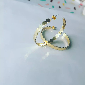 Εντυπωσιακά χρυσά σκουλαρίκια ♡ ♡ ♡ - επιχρυσωμένα, ορείχαλκος - 3
