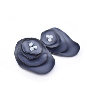 Μπλε υφασμάτινα σκουλαρίκια με οπαλίνες - ημιπολύτιμες πέτρες, βραδυνά, swarovski, καρφωτά, ιδεά για δώρο