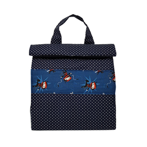 Τσάντα φαγητού Lunch bag παιδικό Blue Ninja - ύφασμα, χειρός