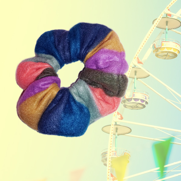 Color wheel scrunchies σετ 2 - μαμά και κόρη, λαστιχάκια μαλλιών - 2